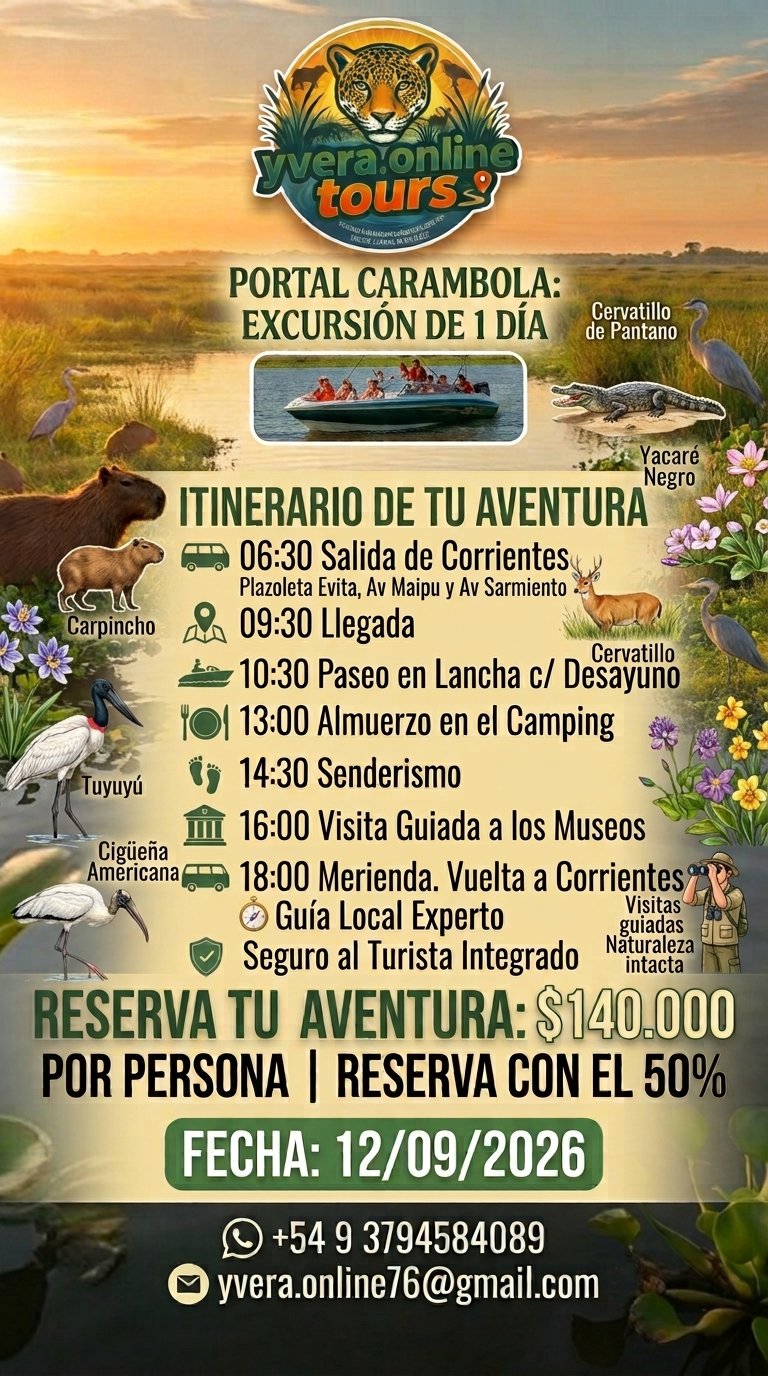 Publicidad Vence 2026 - Espacio para tu marca en los Esteros del Iberá